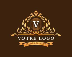 Antique - Floral Luxury Decoration logo design