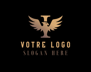College - Aviation Eagle Leter I logo design