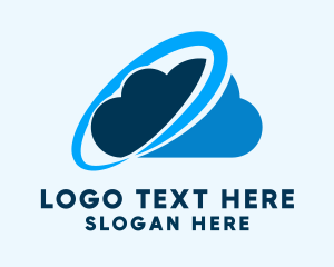 Cloud Computing - Blue Cloud Transfer logo design