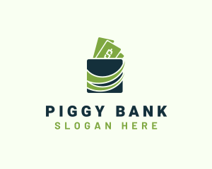 Cash Wallet Savings logo design