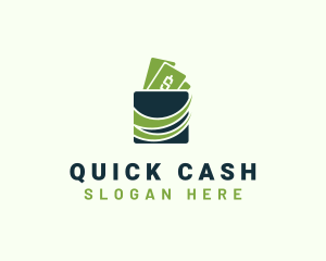 Cash Wallet Savings logo design