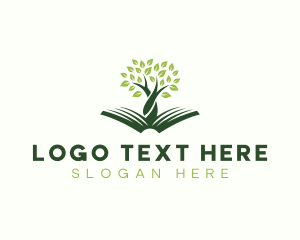 Knowledge - Tree Reading Bookstore logo design