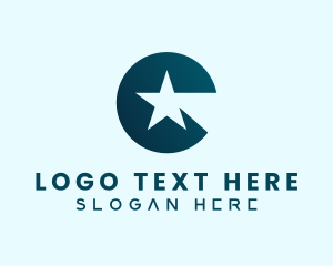 Digital - Entertainment Star Letter C logo design