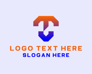 School - Generic Letter TV Monogram logo design