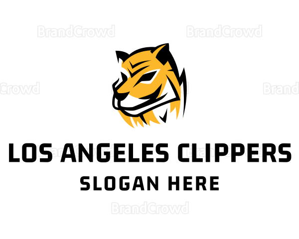 Hunting Tiger Wildcat Logo