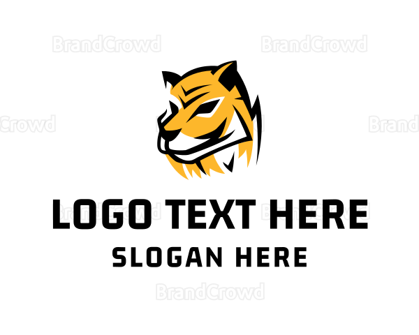 Hunting Tiger Wildcat Logo