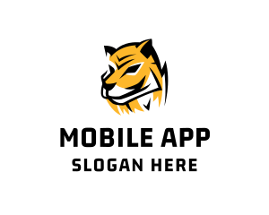 Hunting Tiger Wildcat Logo