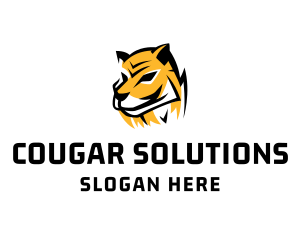 Hunting Tiger Wildcat logo design