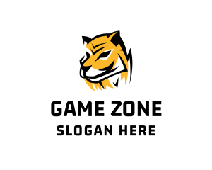 Hunting Tiger Wildcat logo design