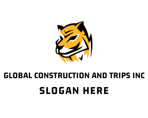 Alpha - Hunting Tiger Wildcat logo design