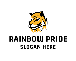 Hunting Tiger Wildcat logo design