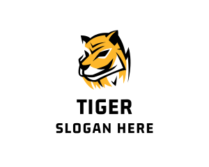Hunting Tiger Wildcat logo design
