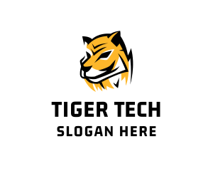 Hunting Tiger Wildcat logo design