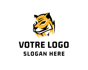 Wildcat - Hunting Tiger Wildcat logo design