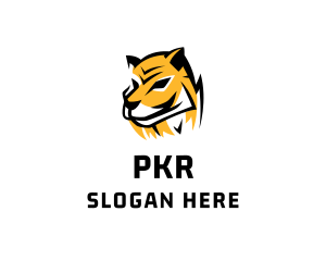 Zoo - Hunting Tiger Wildcat logo design