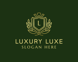 Luxurious Crow Shield Boutique logo design