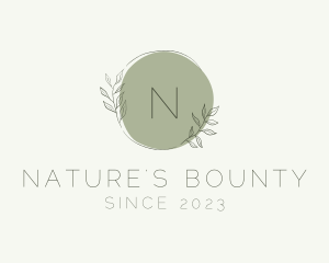 Natural Floral Gardening Boutique logo design