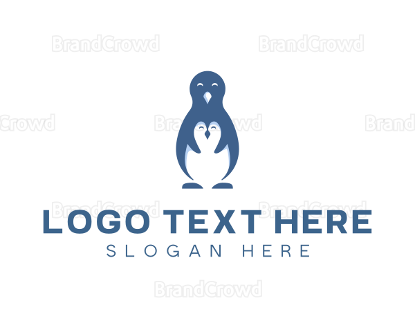 Arctic Penguin Bird Logo