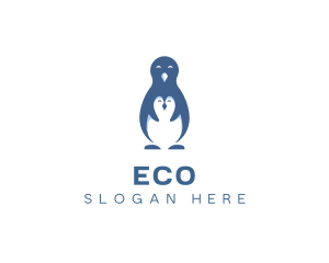 Arctic Penguin Bird Logo