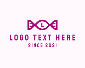 Letter - Sweet Candy Wrap logo design