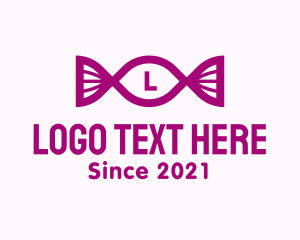 Letter - Candy Wrap Letter logo design
