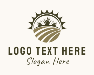 Lawn Care - Farm Field Gardening logo design