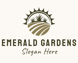 Farm Field Gardening  logo design