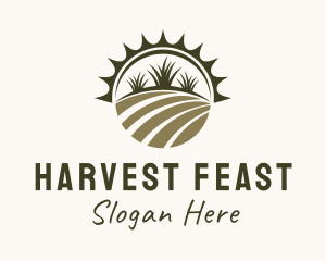 Farm Field Gardening  logo design