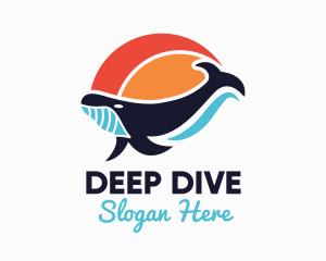 Dive - Ocean Whale logo design