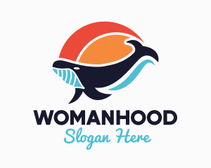 Ocean Whale Logo