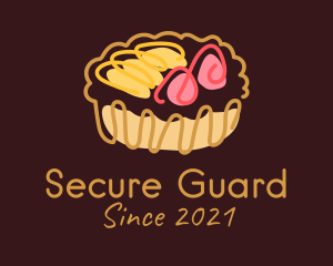 Hand Drawn - Fruit Tart Pastry logo design