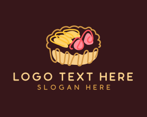 Baker - Fruit Tart Pastry logo design