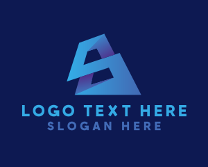 Geometric - Infinite Tech Letter S logo design