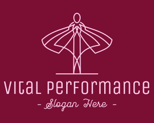 Performance - Minimalist Ballet Dancer logo design