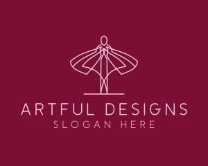 Skirt Ballet Dancer  logo design