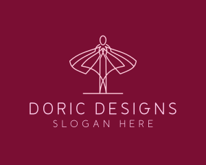 Skirt Ballet Dancer  logo design