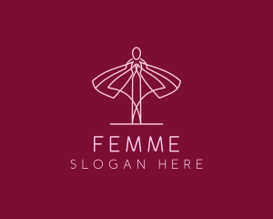 Skirt Ballet Dancer  logo design