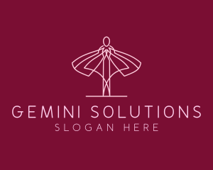 Skirt Ballet Dancer  logo design