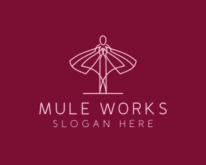 Skirt Ballet Dancer  logo design