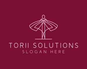 Skirt Ballet Dancer  logo design