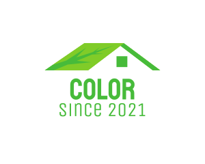 Eco Friendly House Roof logo design