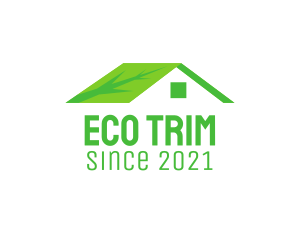 Eco Friendly House Roof logo design