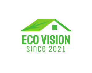 Eco Friendly House Roof logo design