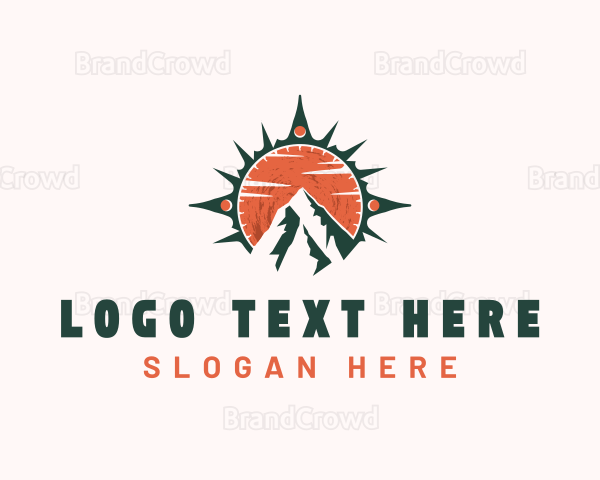 Mountain Hiking Navigation Logo