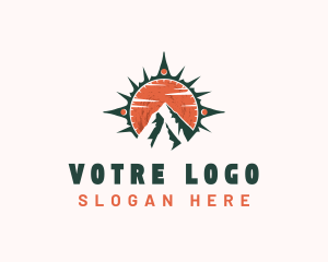 Navigator - Mountain Hiking Navigation logo design