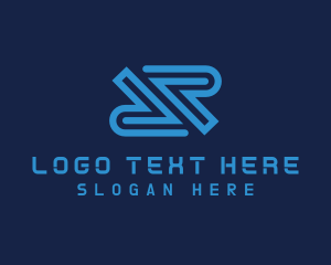 It - IT Expert Programming Letter R logo design