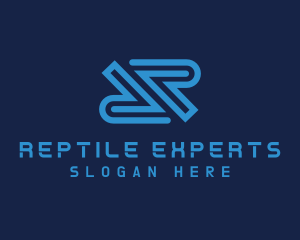 IT Expert Programming Letter R logo design