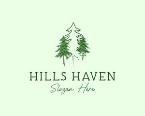 Pine Tree Forest logo design