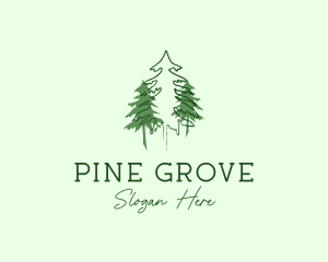 Pine - Pine Tree Forest logo design