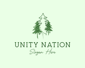 Pine Tree Forest logo design